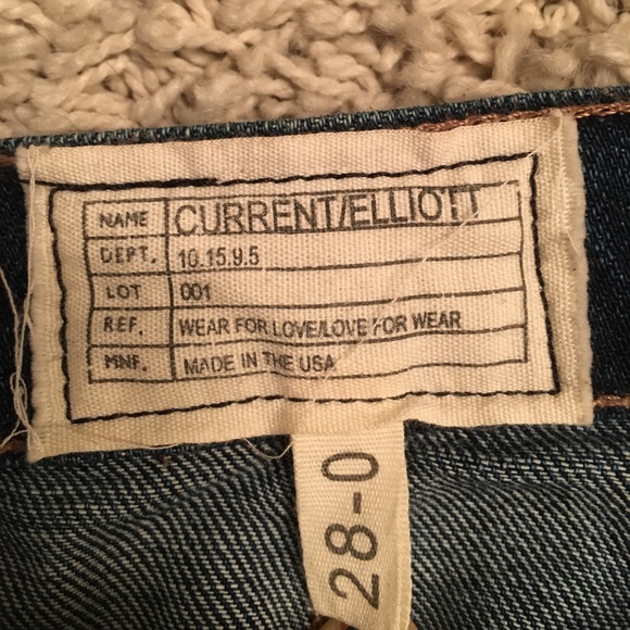 Current Elliot jeans with distressed tribal hem - Picture 3 of 3